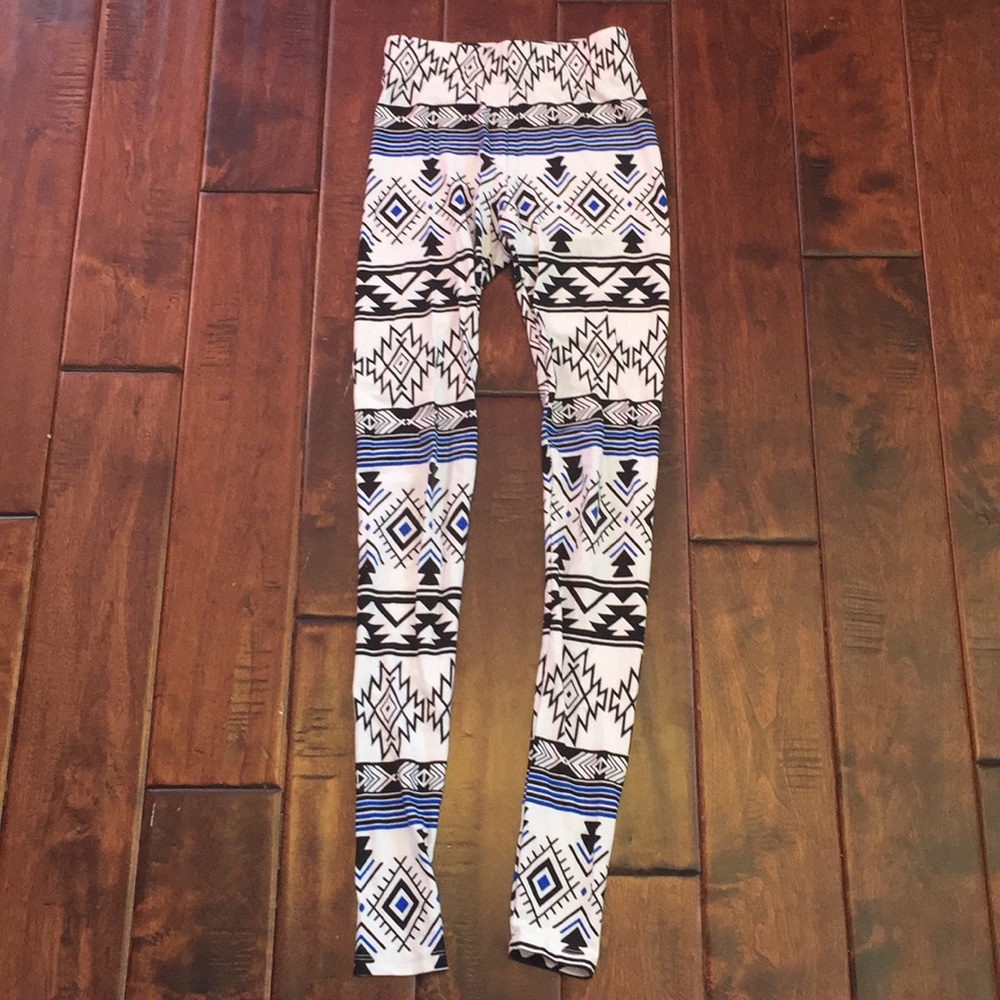 Patterned leggings full length